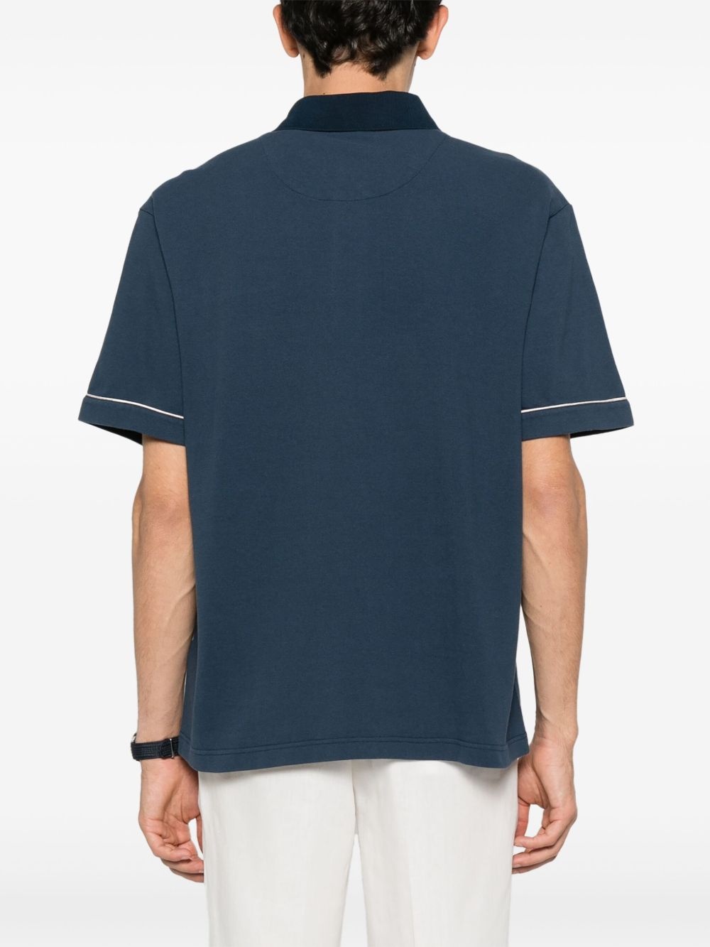 Pegaso-motif polo shirt - 3