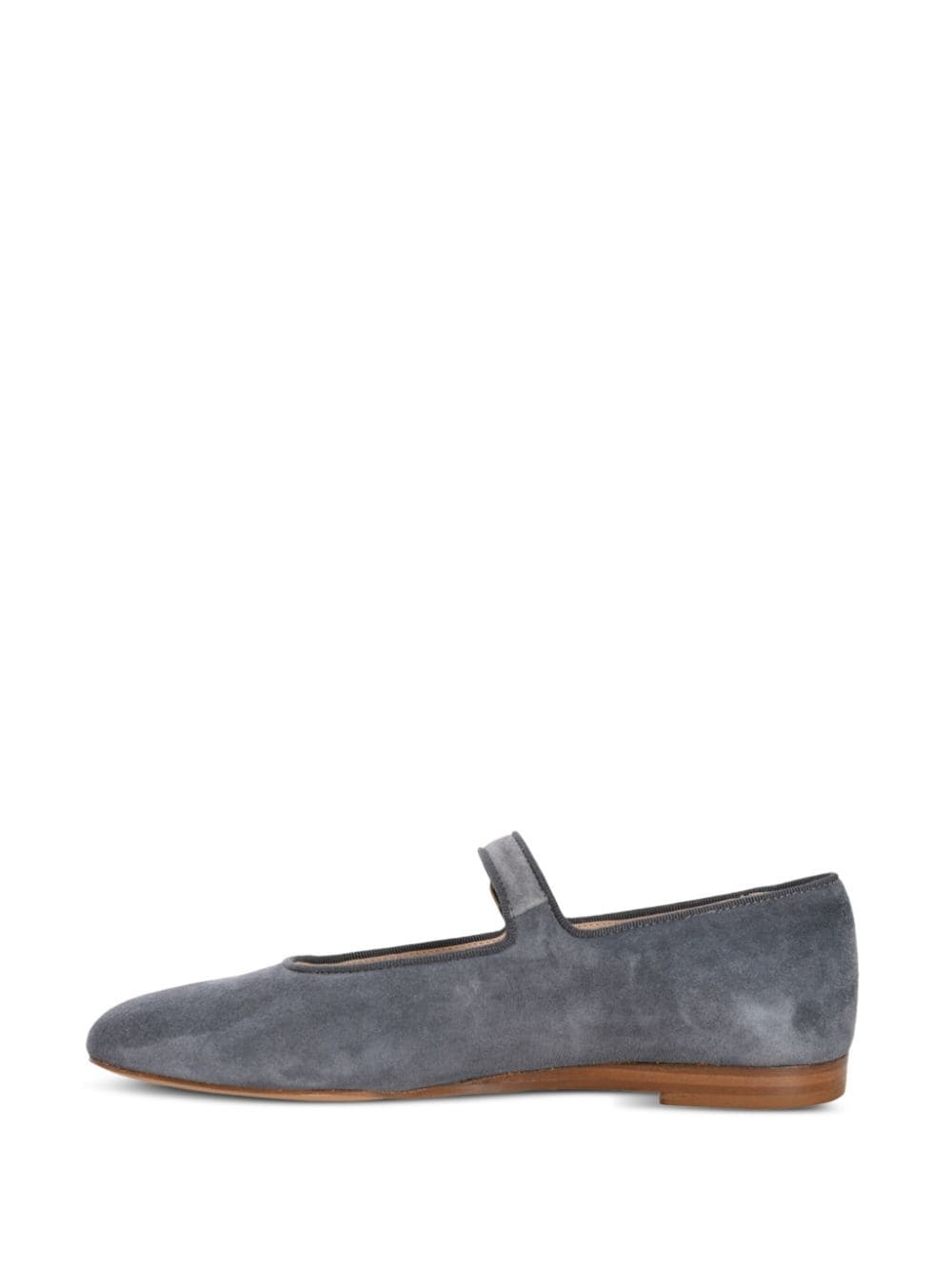 suede Mary Jane ballerina shoes - 7