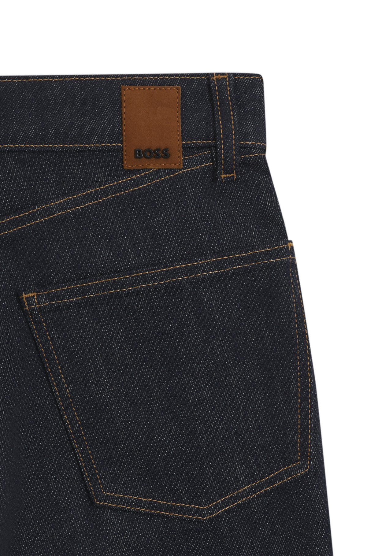 SLIM-FIT JEANS IN WASHED INDIGO STRETCH DENIM - 6