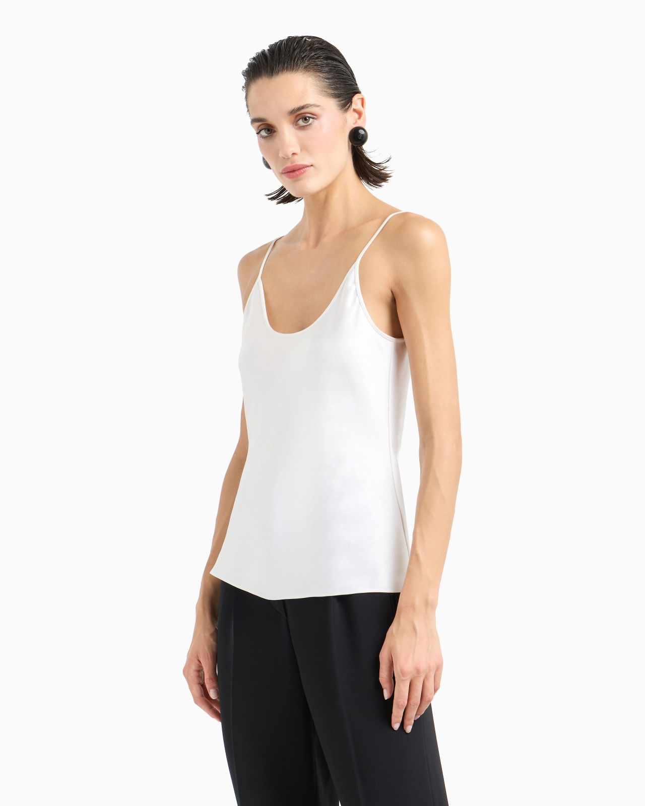 DOUBLE-SIDED SILK-SATIN TOP - 4