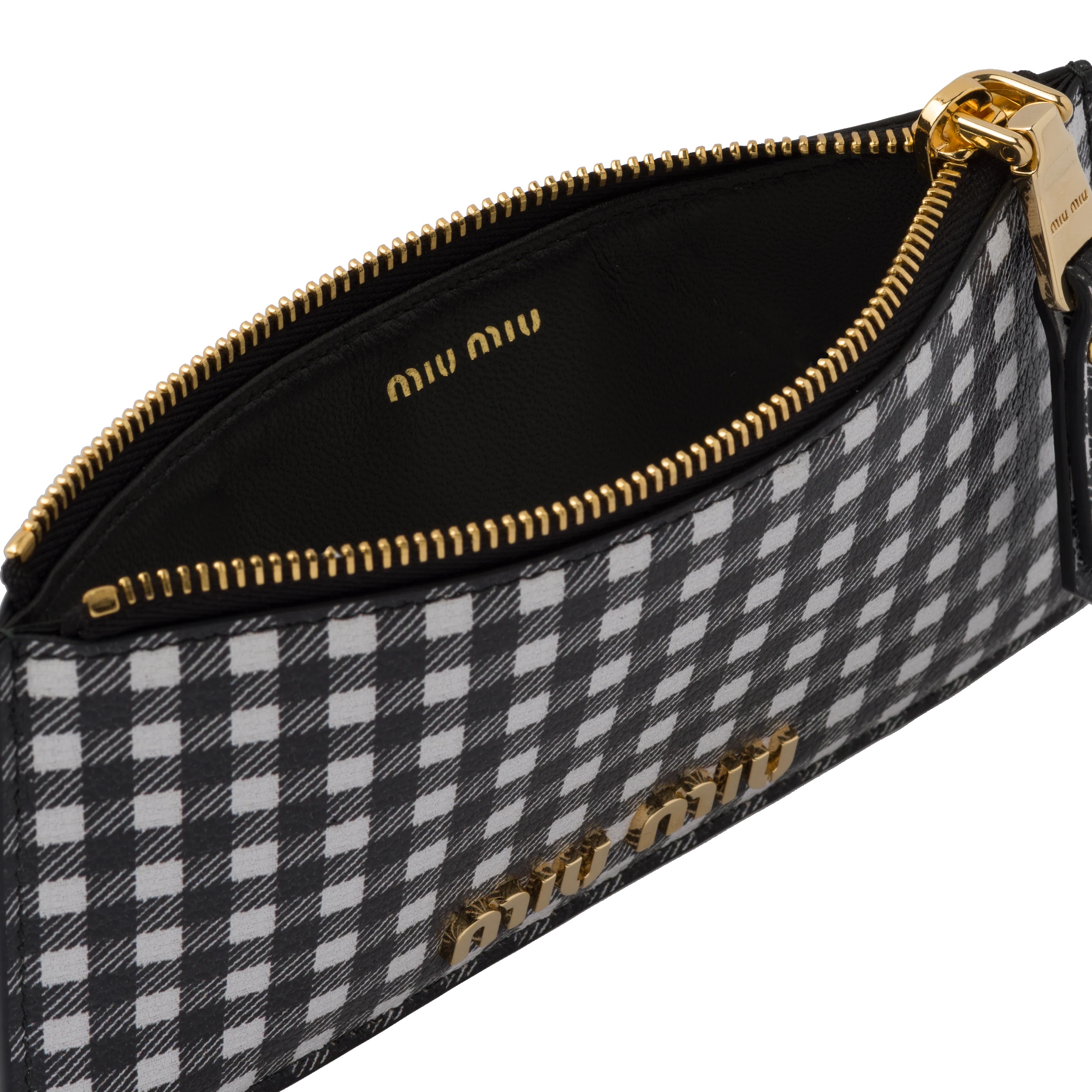 Printed Madras leather envelope wallet - 5