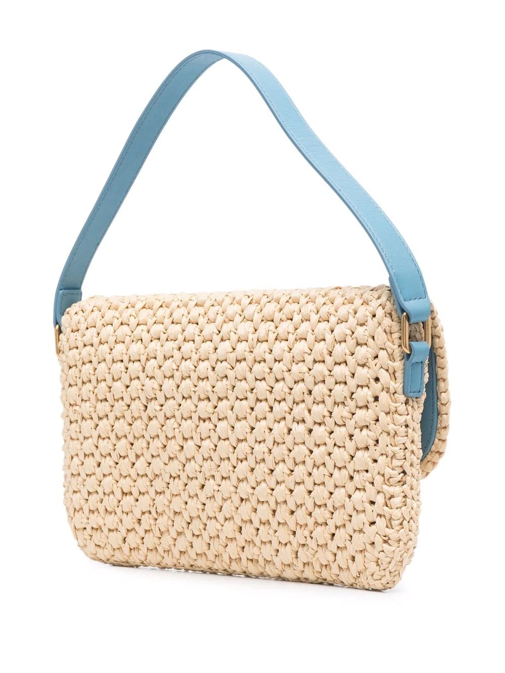 woven-raffia tote bag - 3