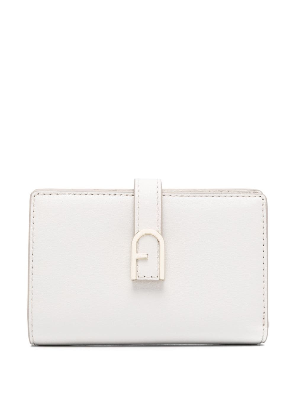 logo-plaque leather wallet - 1