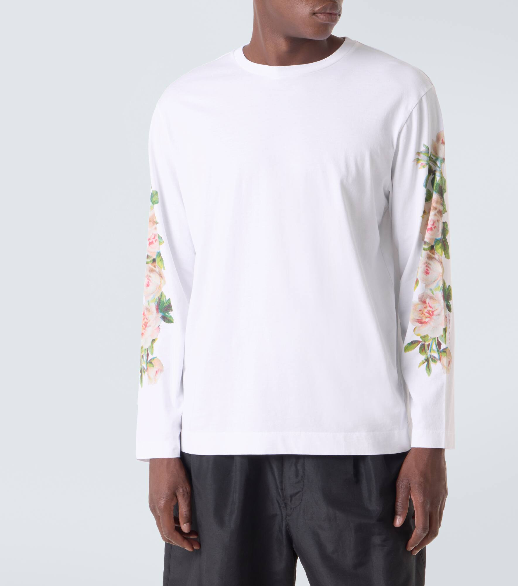 Rose Bouquet cotton jersey T-shirt - 3
