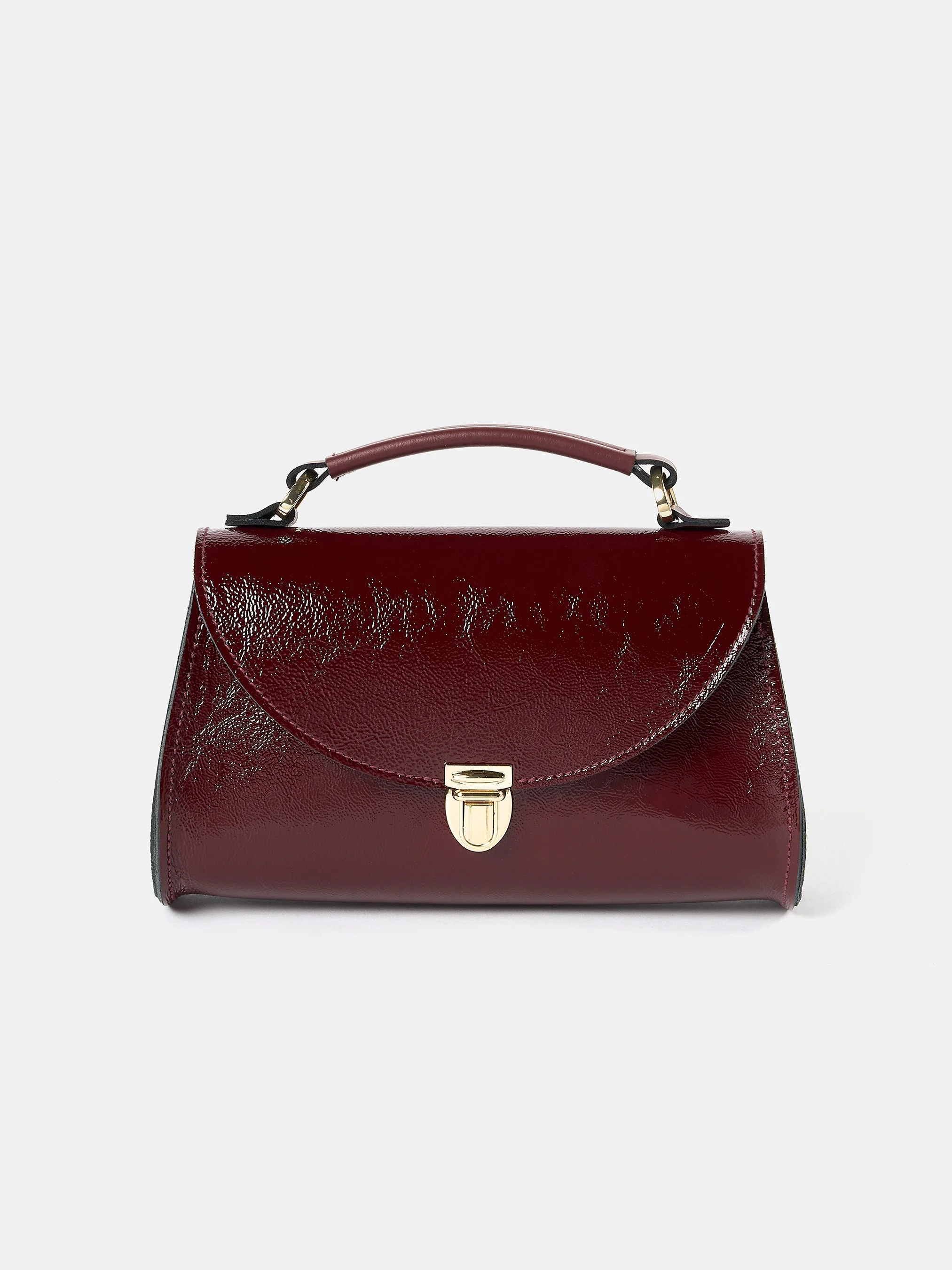 The Mini Poppy - Oxblood Patent - 1