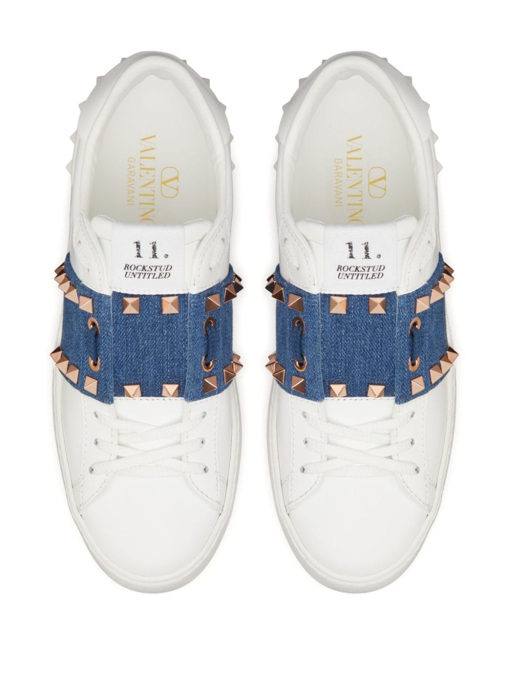 Rockstud Untitled leather sneakers - 4