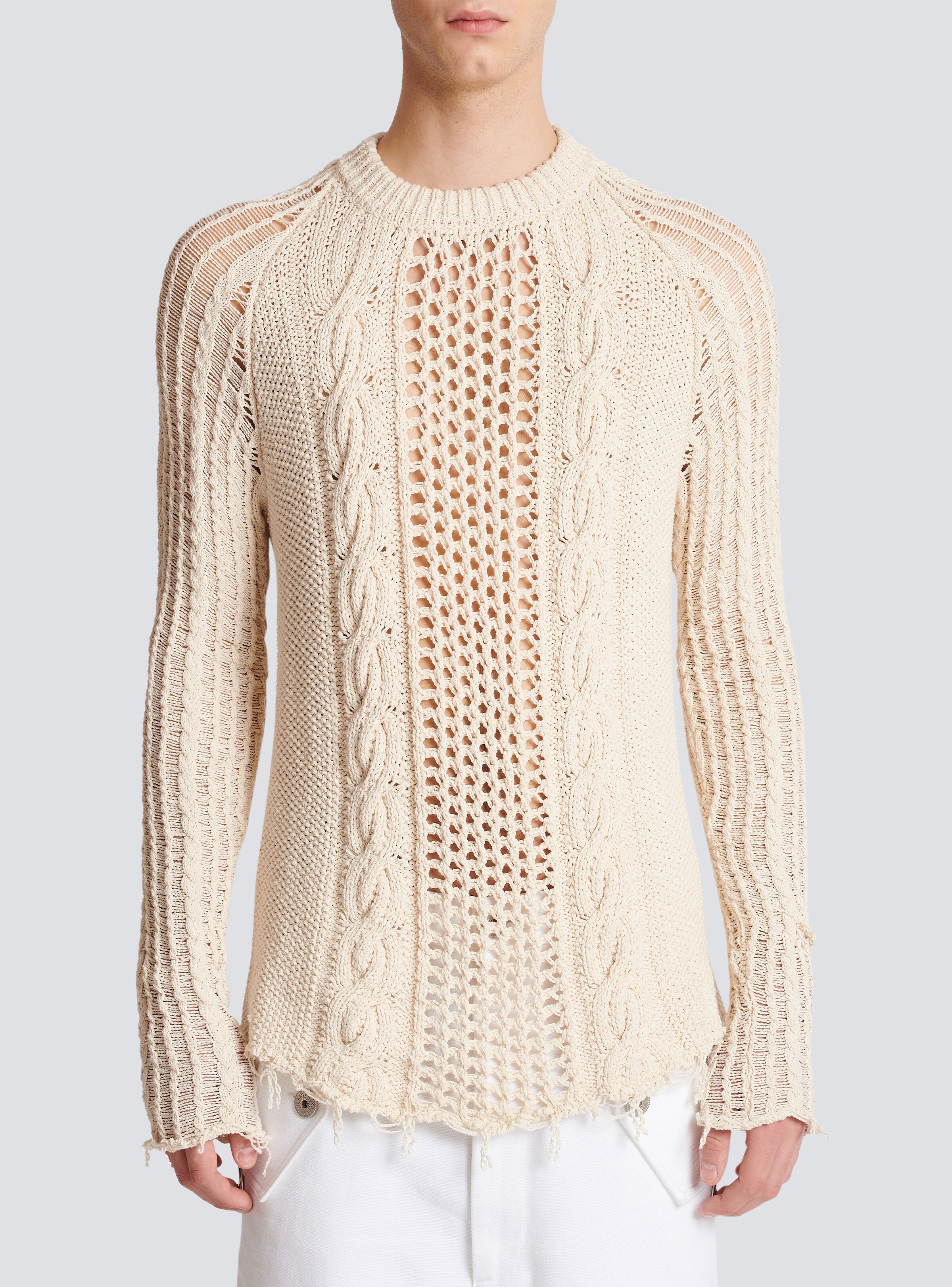 Unstructured knitted jumper - 5