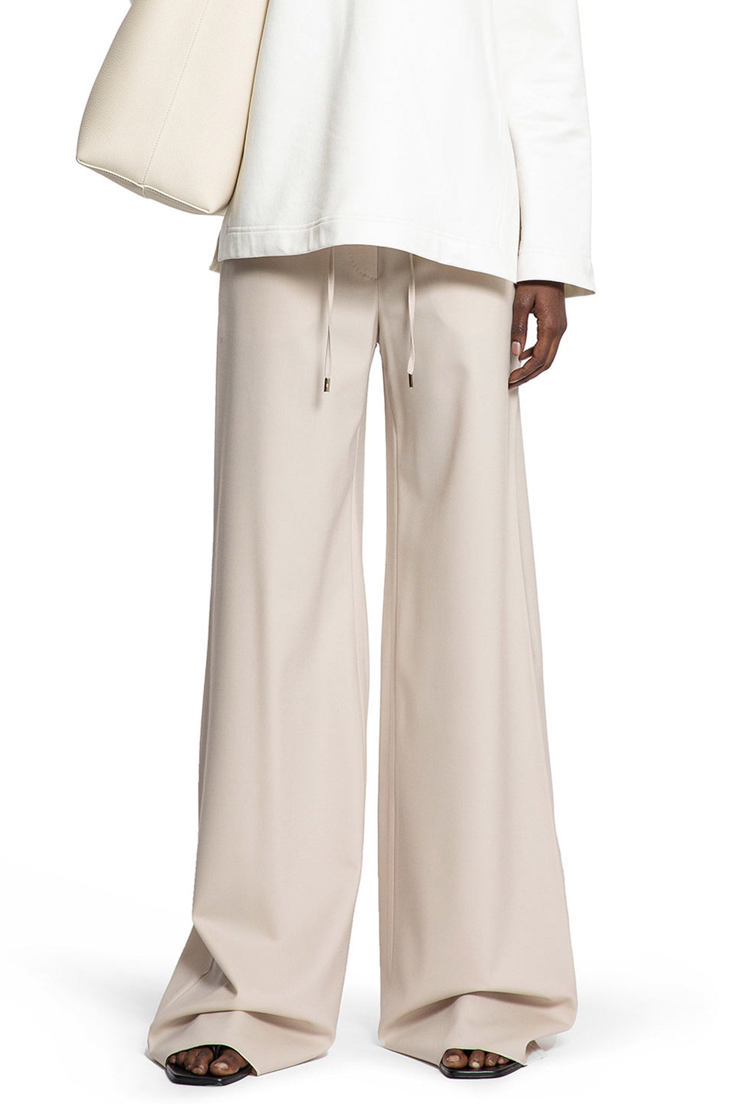 Wool Twill Drawstring Trousers - 5