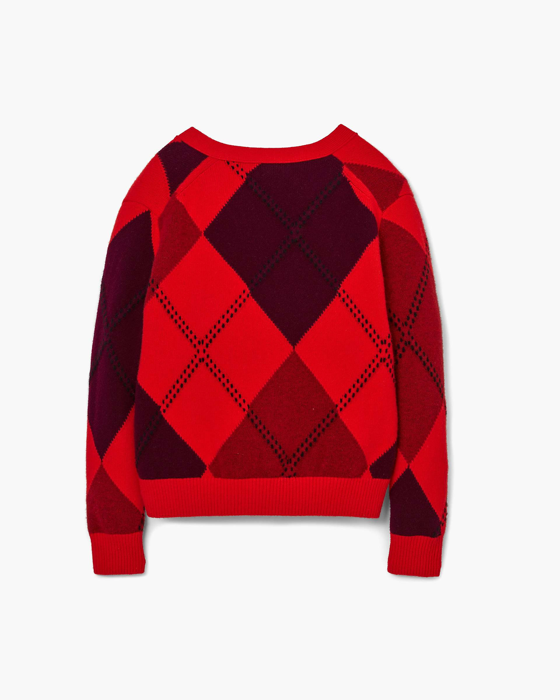 PREPPY DAISY ARGYLE CARDIGAN - 5