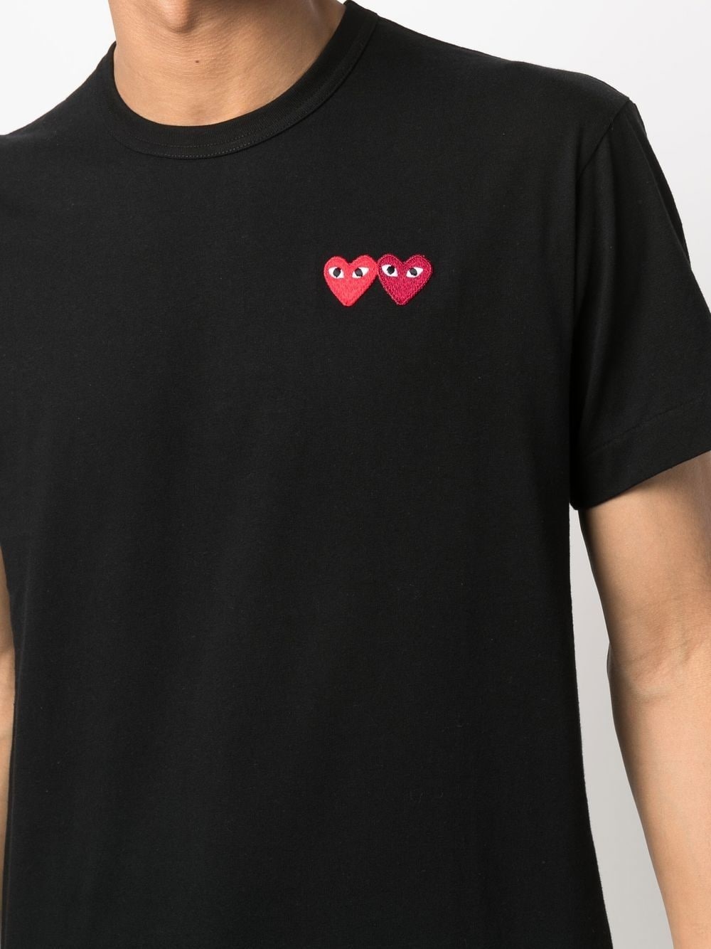 heart-motif cotton T-Shirt - 6