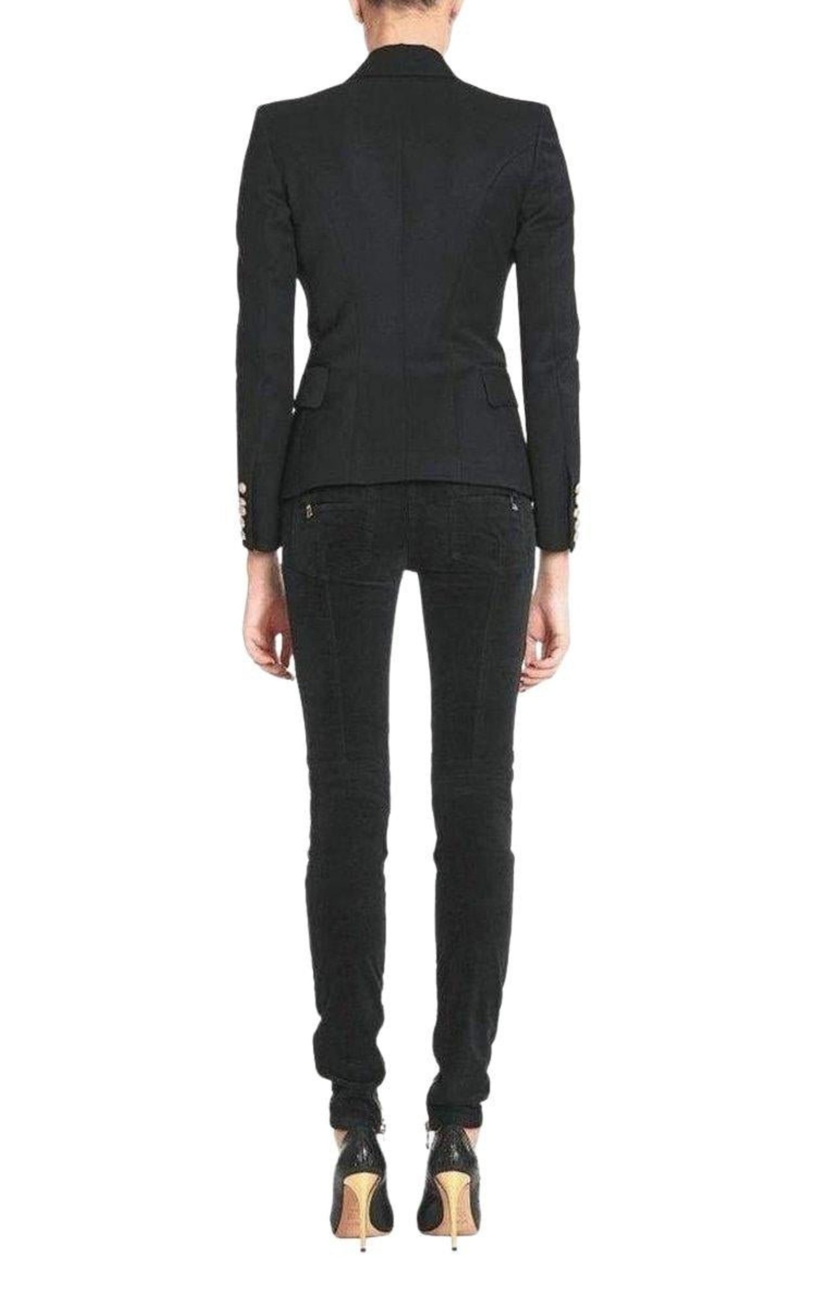 Velvet Biker Jeans - 4