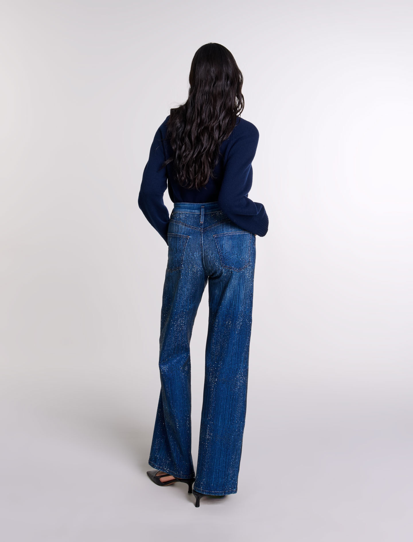 Rhinestone jeans - 4
