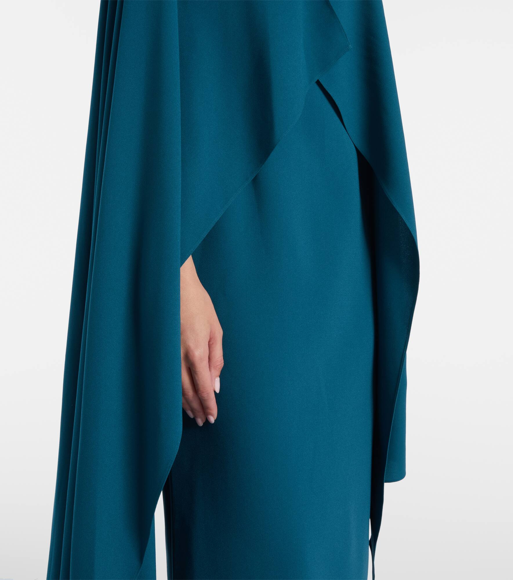 Deena caped crêpe gown - 5