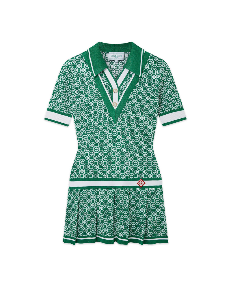 Jacquard Pleated Dress 1