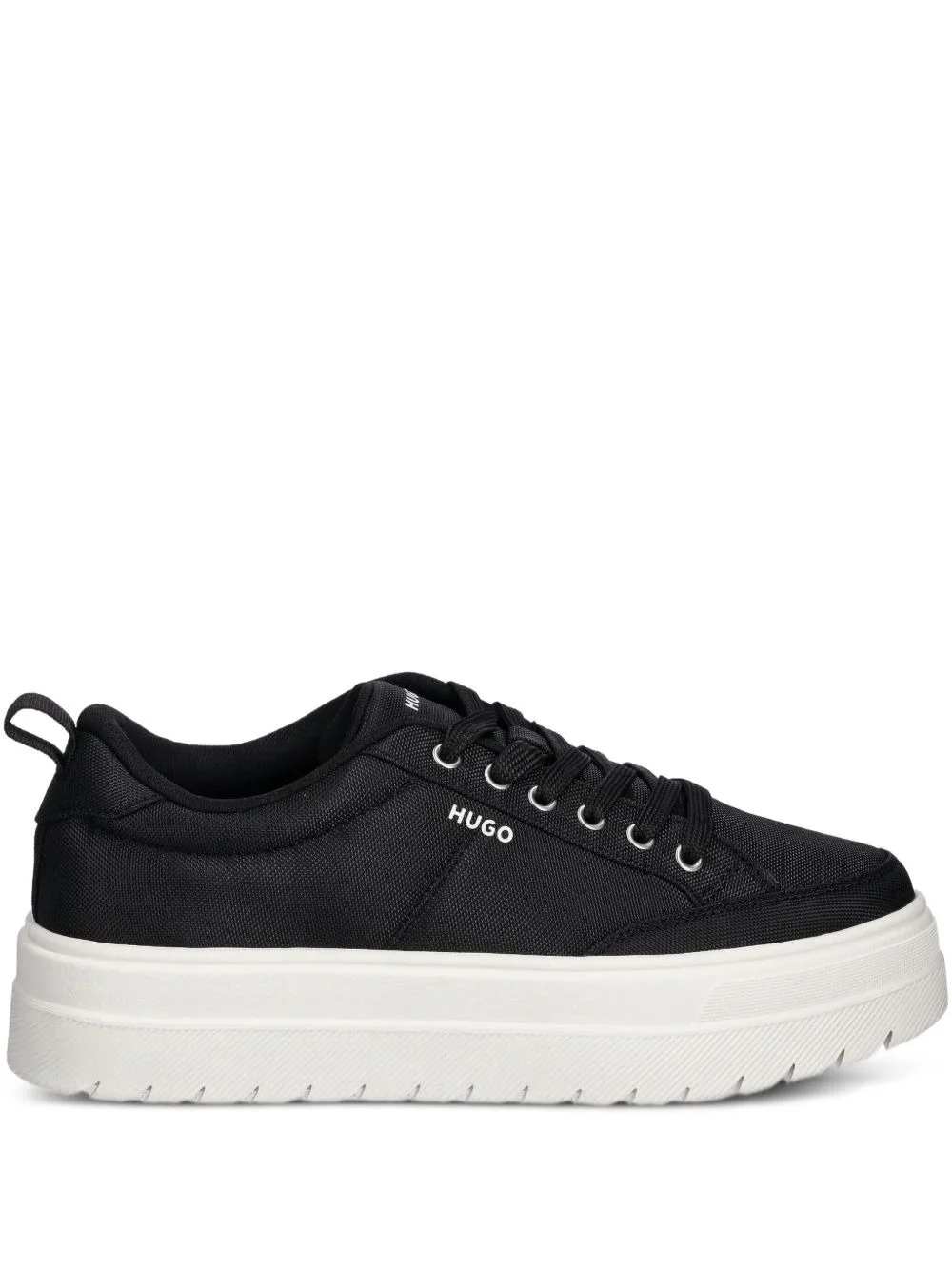 lace-up platform sneakers - 1