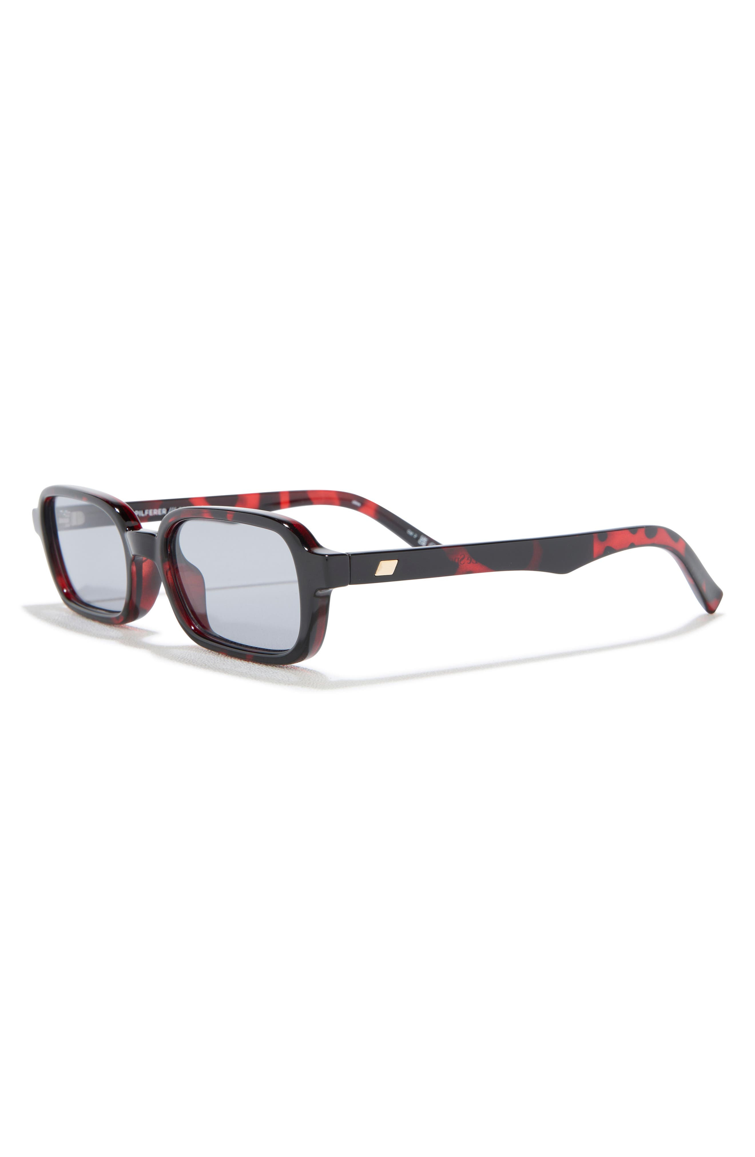 Le Specs Pilferer 53mm Rectangular Sunglasses in Cherry Tort /Smoke Tint at Nordstrom - 2