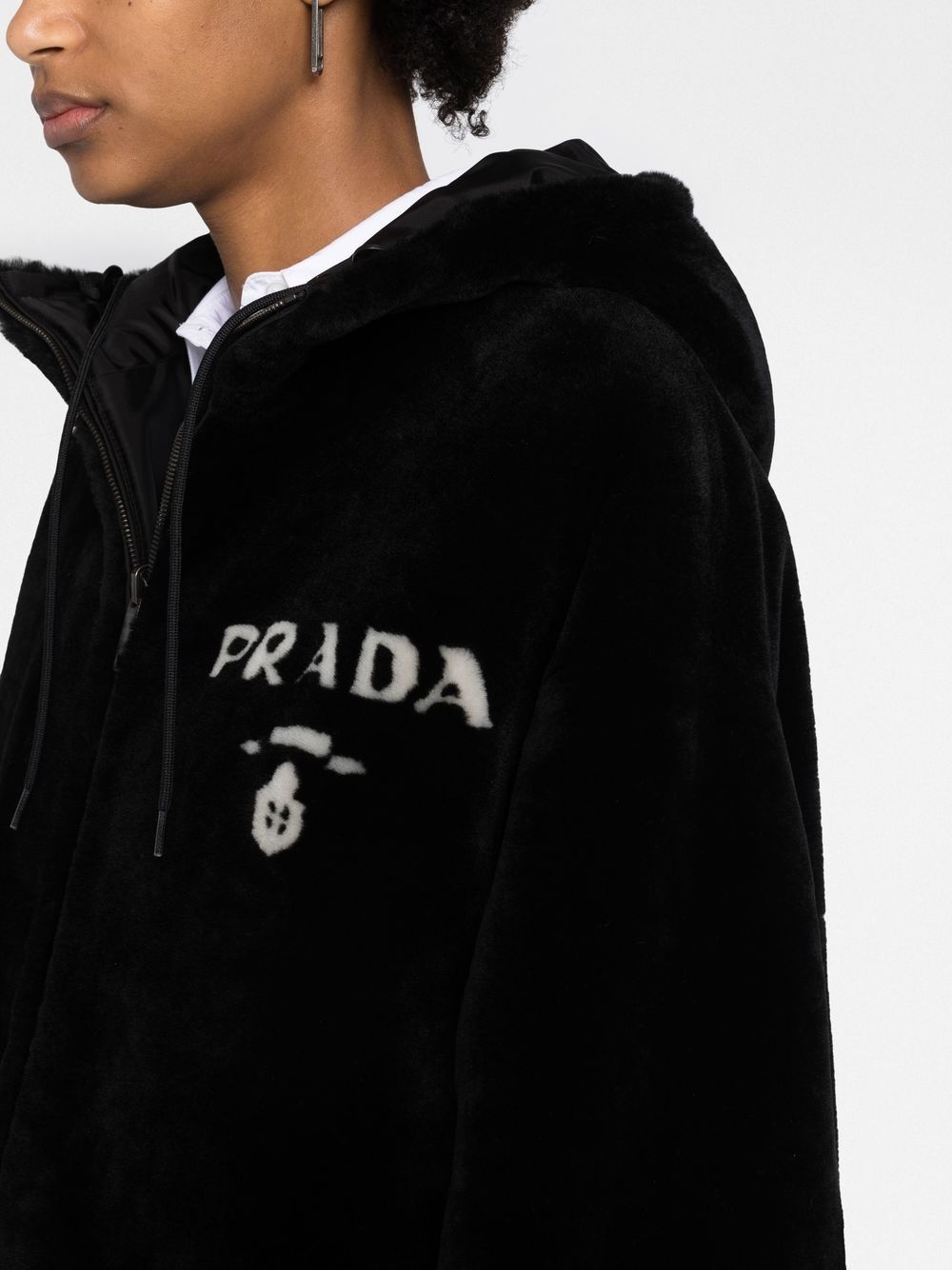 reversible shearling jacket - 3