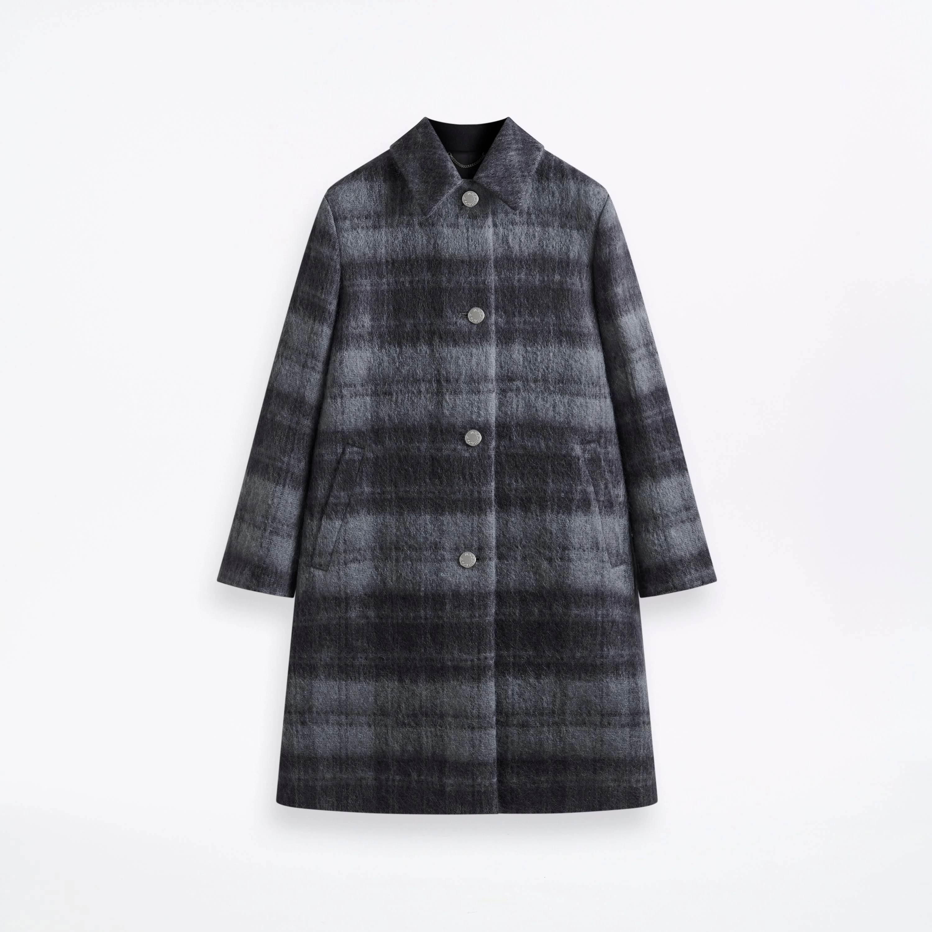 Banton Mohair 3/4 Length Coat - 1
