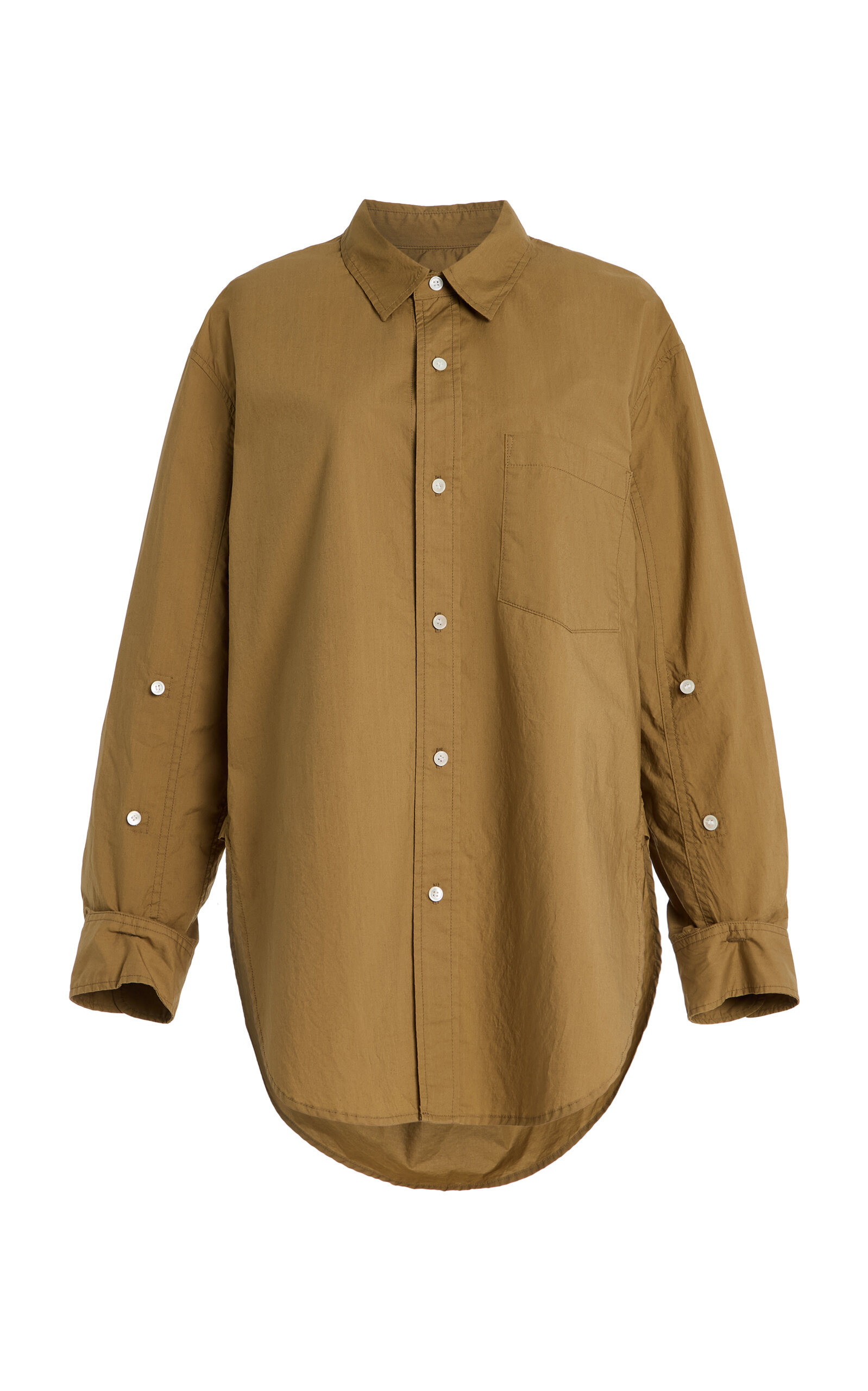Kayla Cotton-Poplin Shirt brown - 1