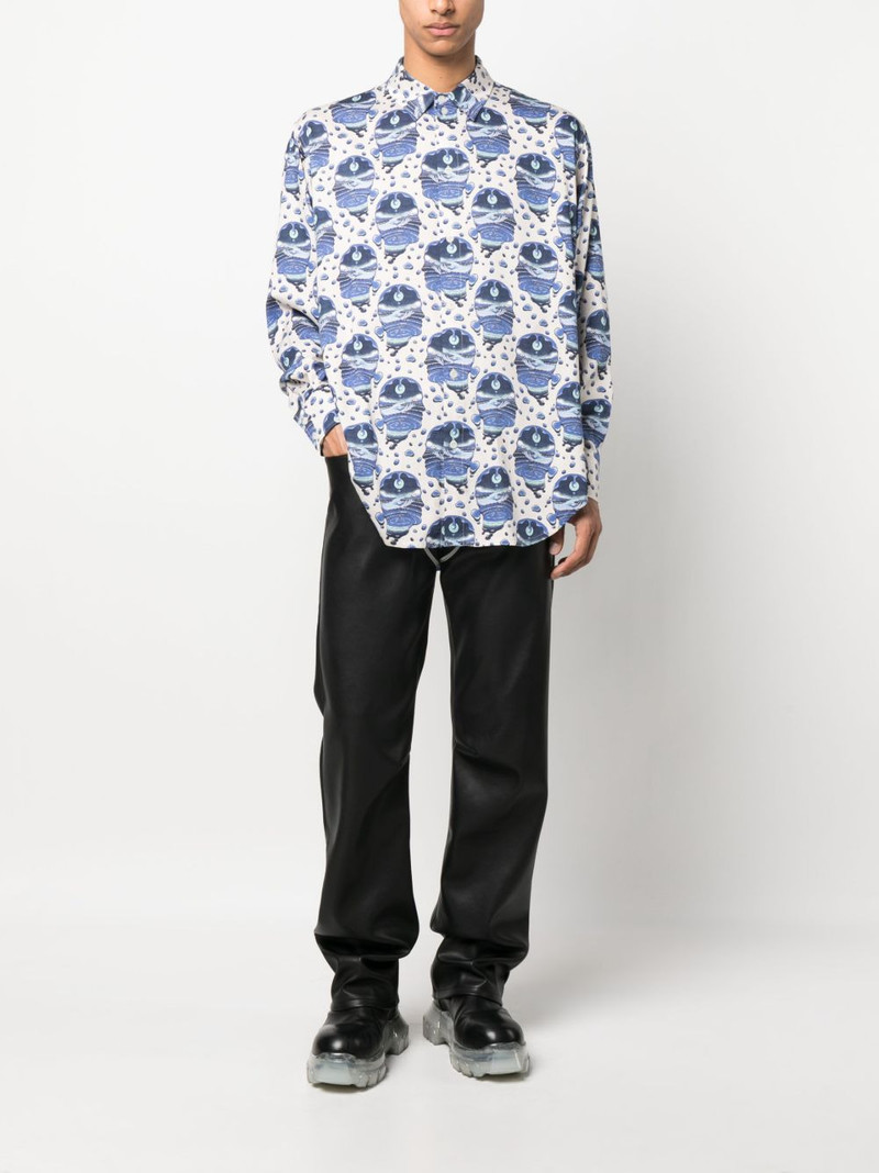 GmbH graphic-print long-sleeve shirt outlook