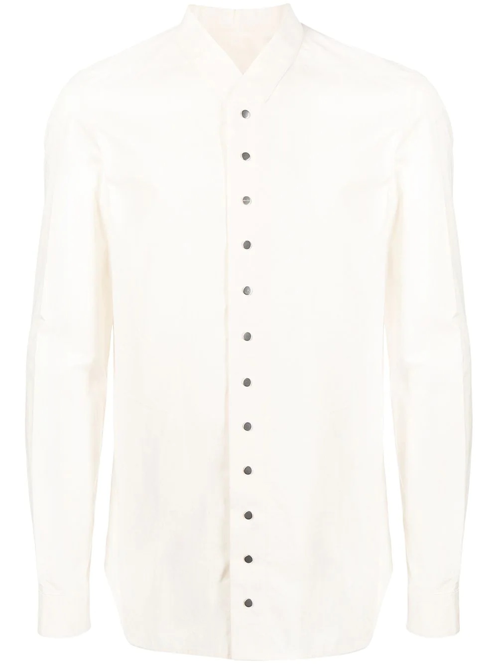 plain long-sleeve shirt - 1