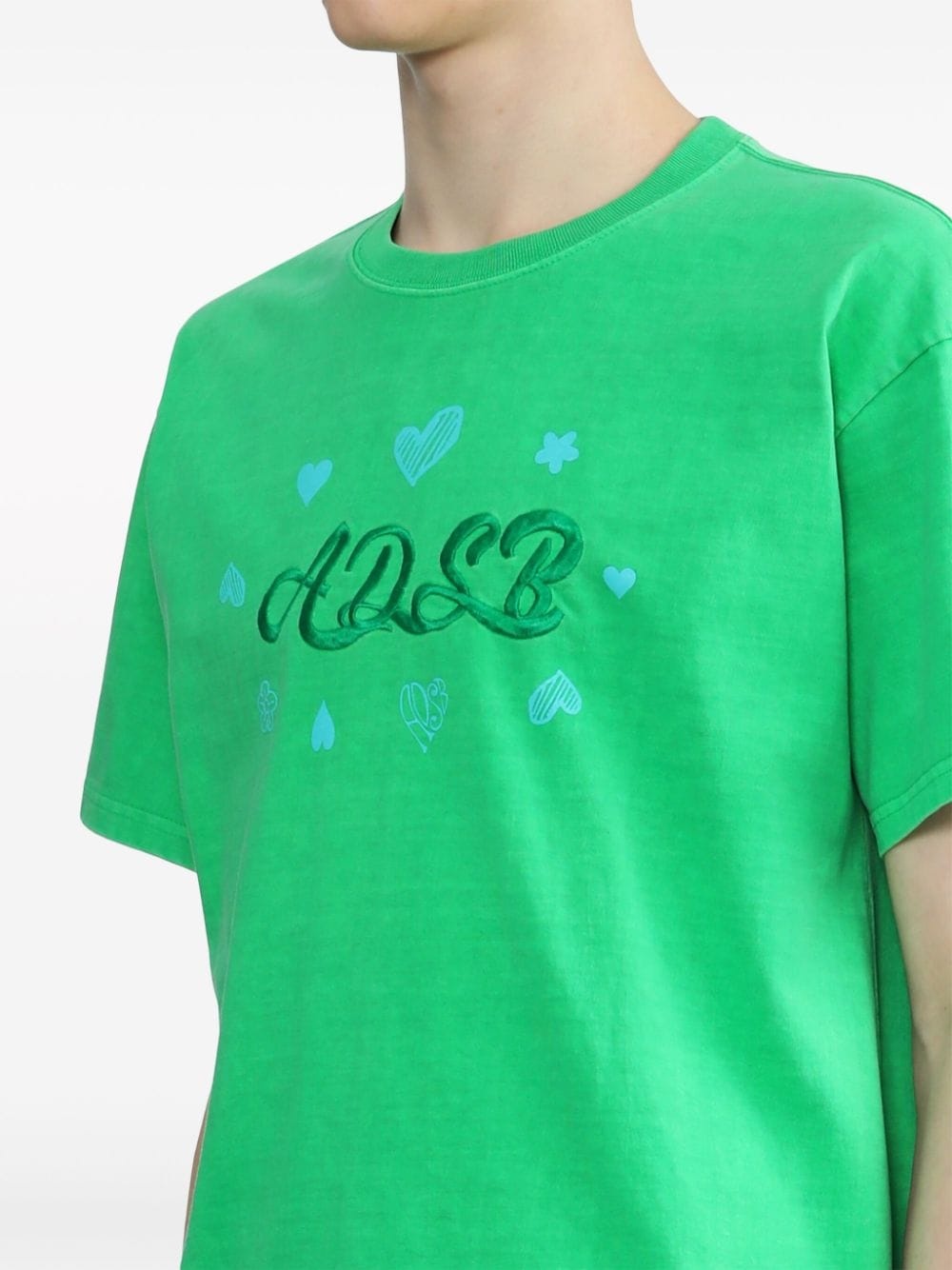 logo-embroidered T-shirt - 5
