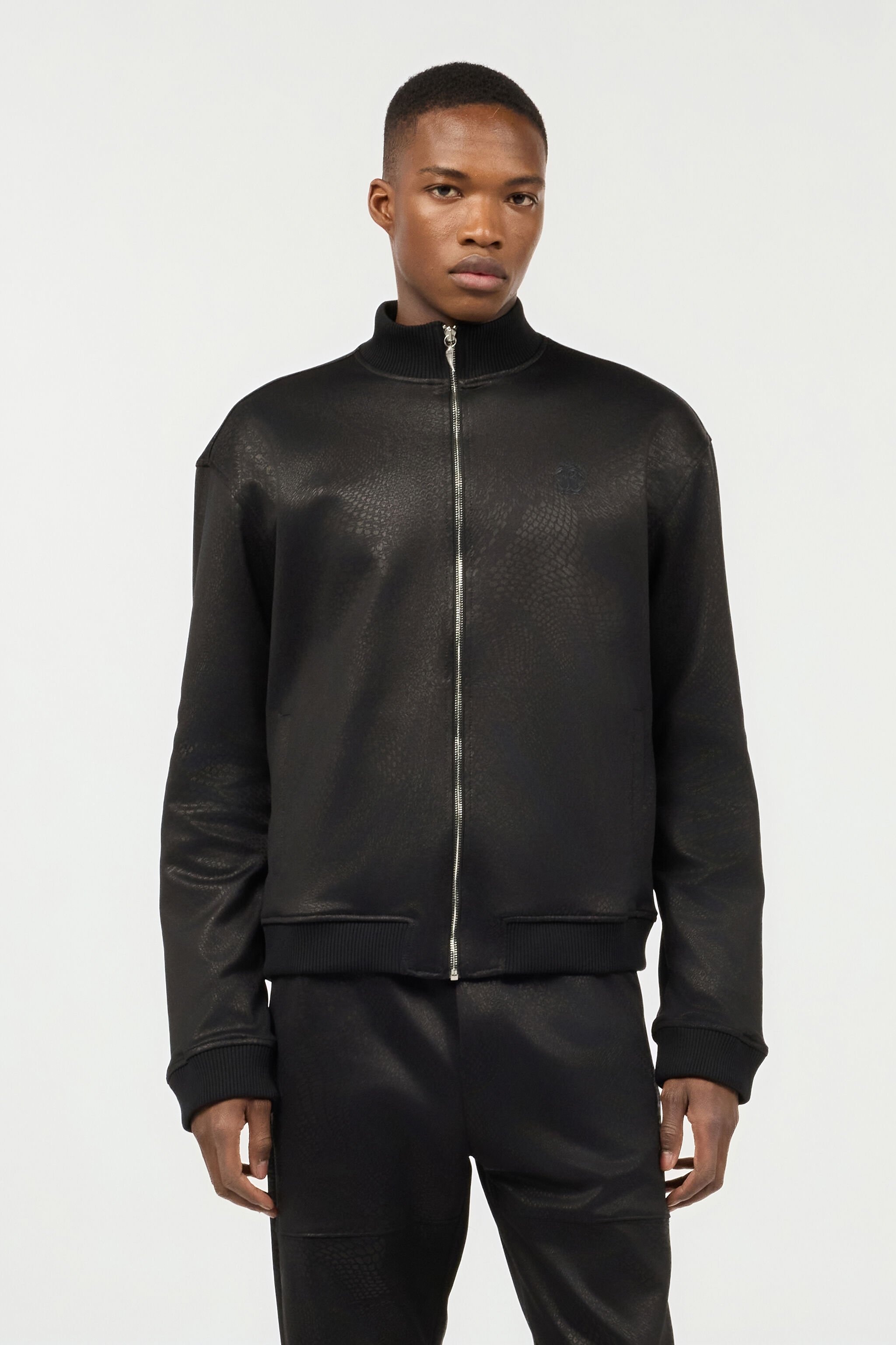 Full-Zip Sweatshirt With Python Print - 3
