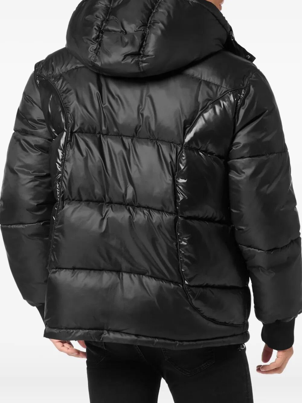 Mix Nylon Short Puffer Jacket - 3