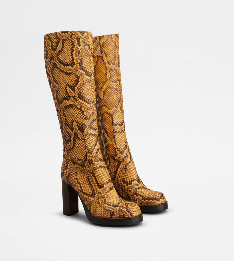 BOOTS IN PYTHON - YELLOW 2