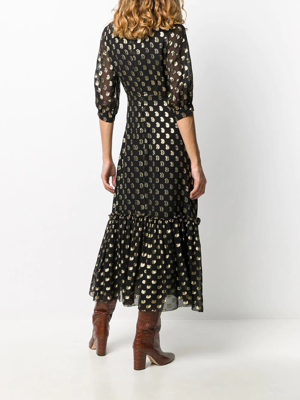 paisley-print midi dress - 4