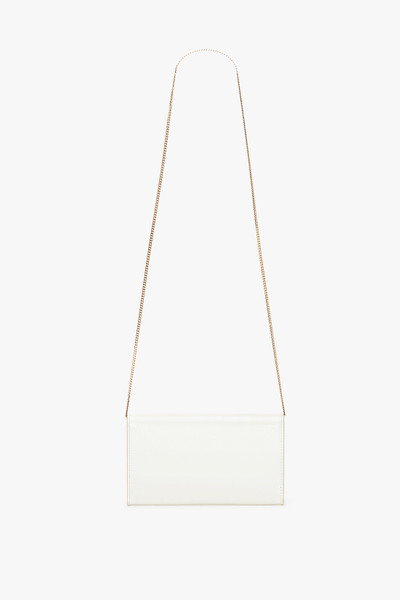 Victoria Beckham Exclusive Wallet On Chain In White Leather outlook