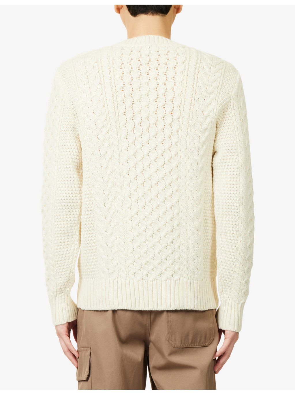 Cable Knit Wool Jumper - 4