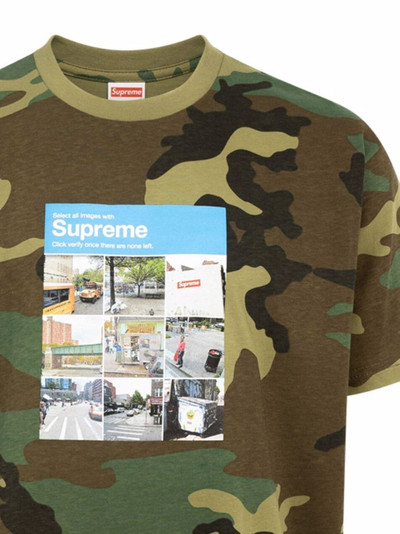 Supreme Verify camouflage-print T-shirt outlook