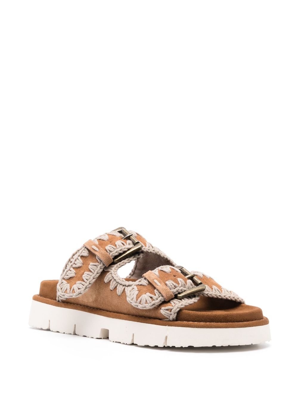 Mou - Mou Sandals Leather Brown - 4