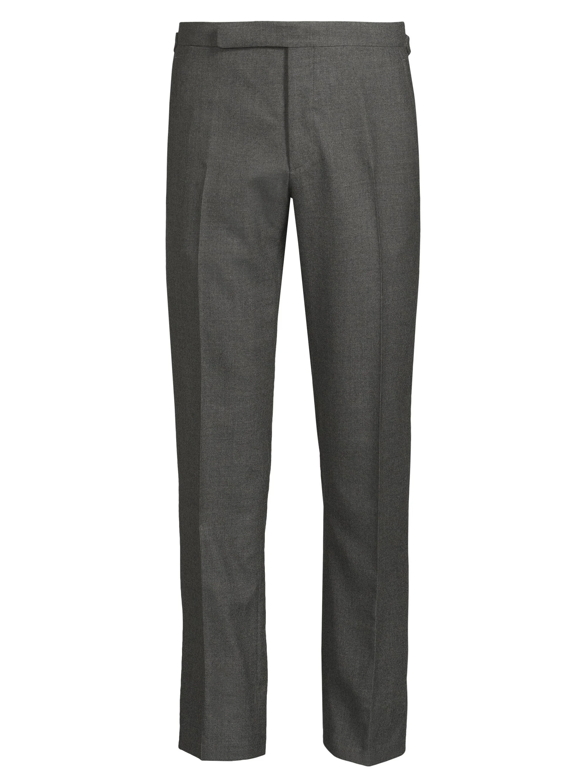 Men's Gregory Hand-Tailored Wool Flannel Trousers - Grey Heather - 1