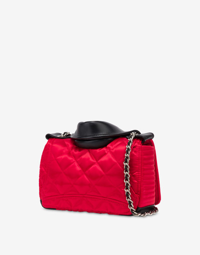 Moschino QUILTED SATIN BIKER BAG outlook