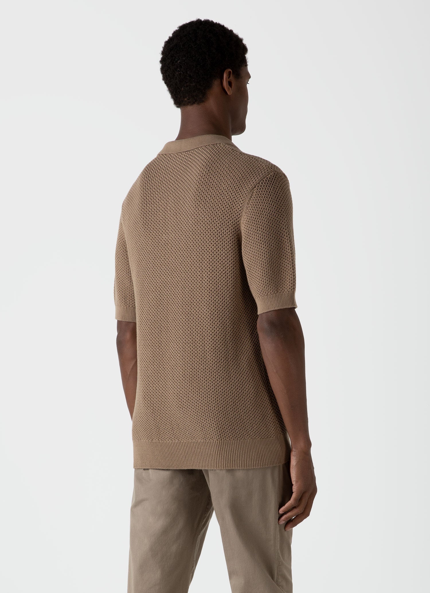 Sunspel x MR PORTER Mesh Knit Polo - 4