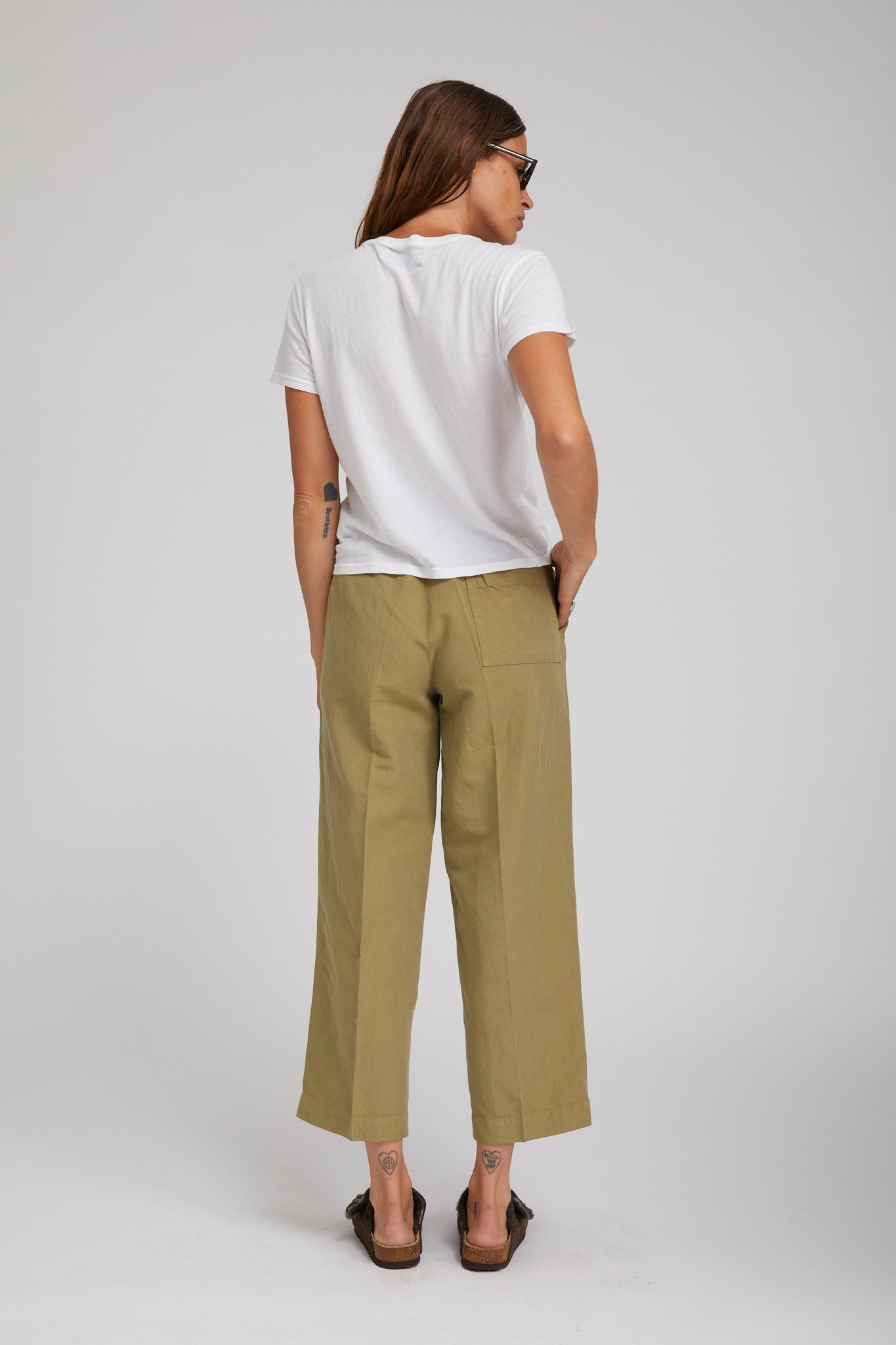 ARMY LINEN AMALFI PANTS - 8