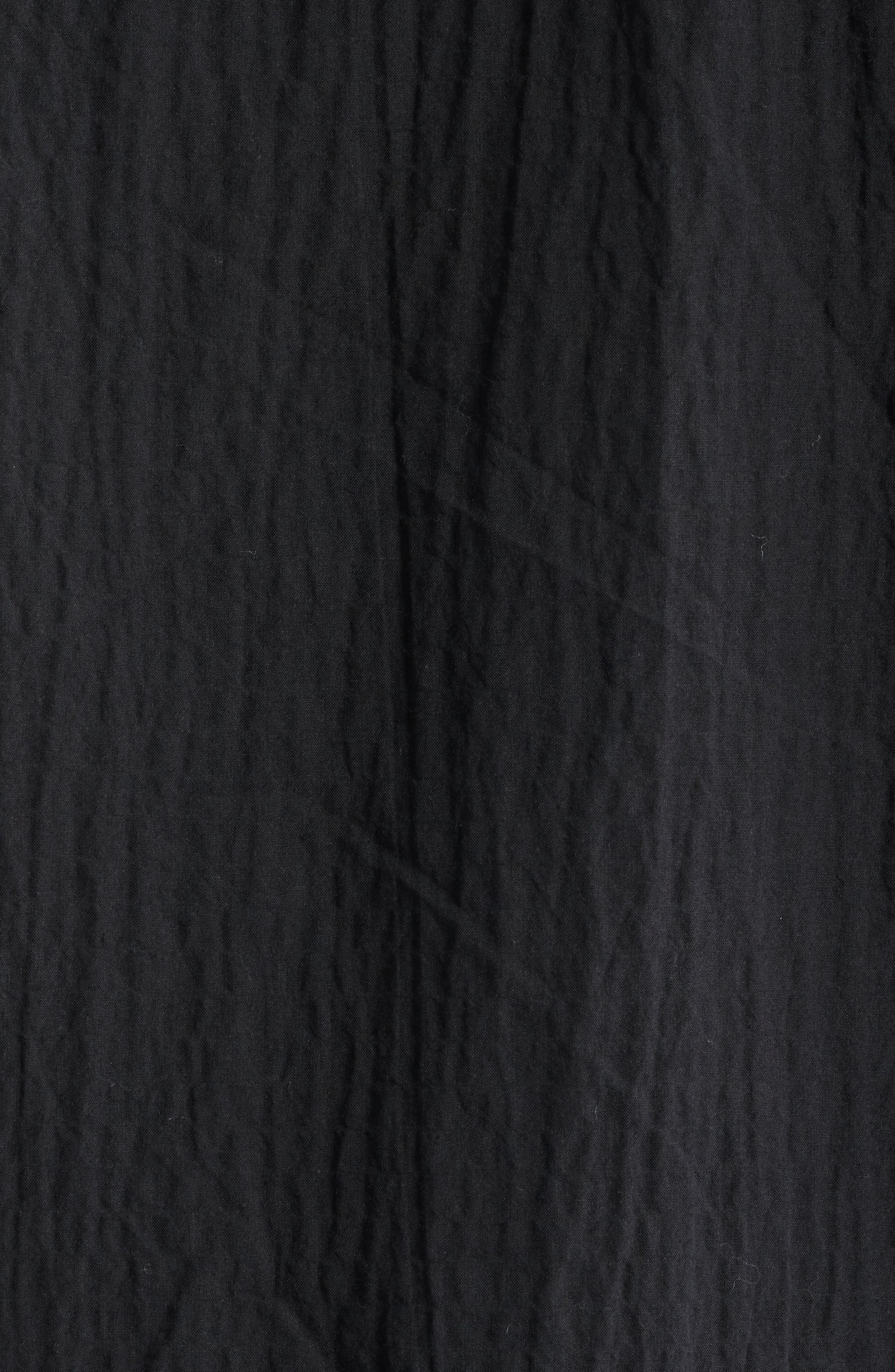 NN07 Alban 5721 Cotton Seersucker Zip-Up Shirt Jacket in Black at Nordstrom - 5