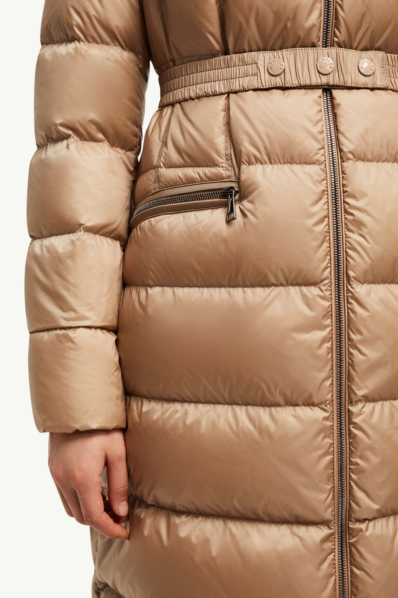 Boedic Hooded Shearling-Trimmed Long Down Jacket - 6