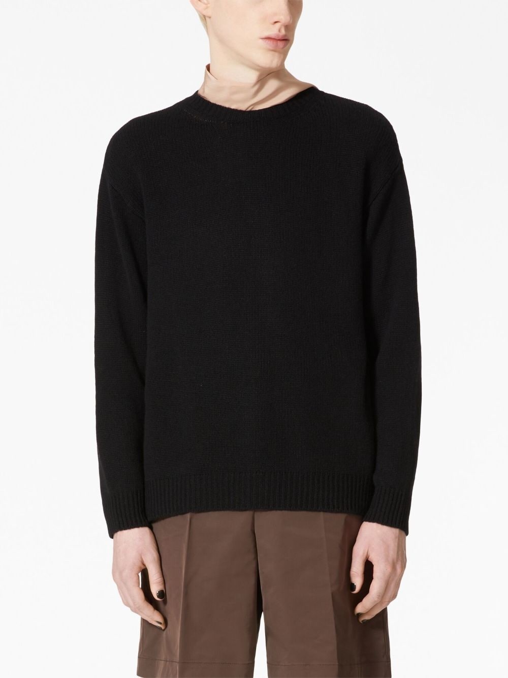 stud-embellished cashmere jumper - 3