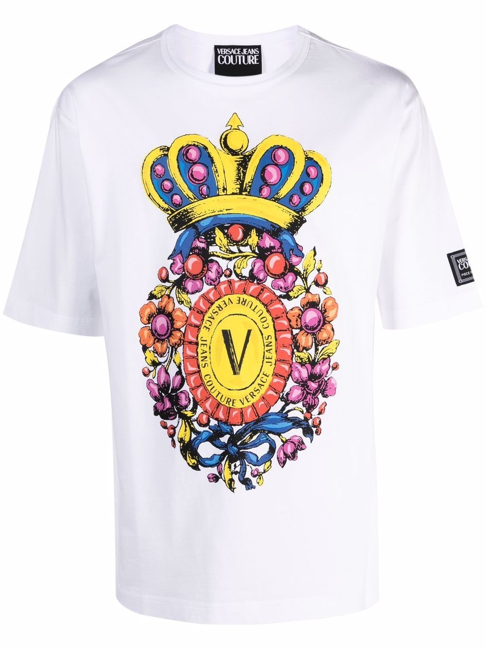 V-Emblem graphic-print T-shirt - 1