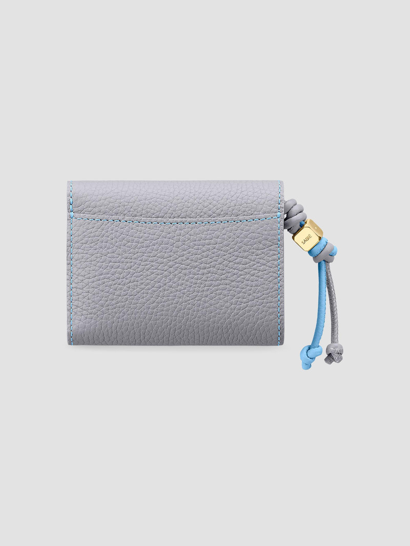Women's Leather Trifold Wallet - Dove Sky 3