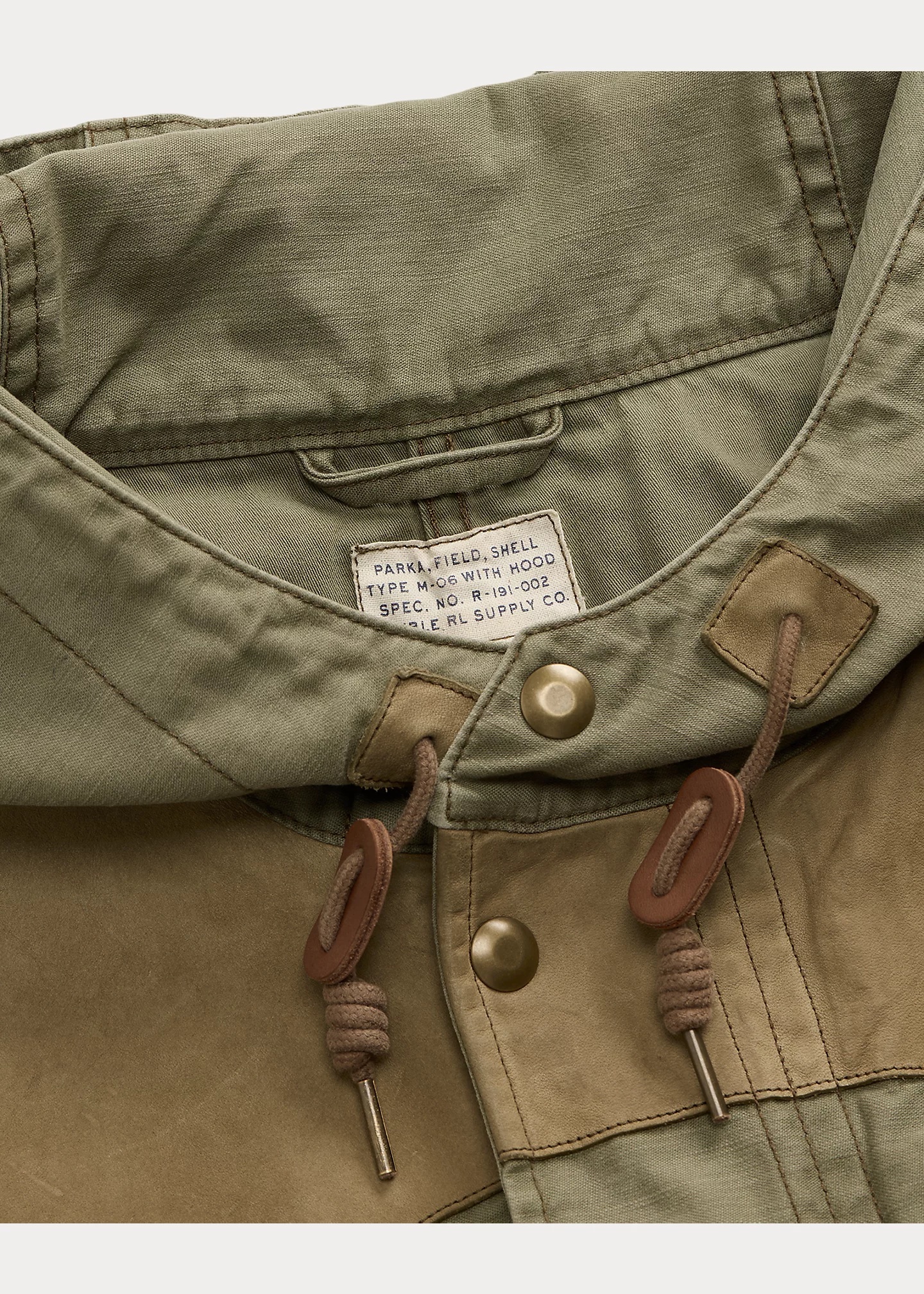 Leather-Yoke Sateen Parka - 3