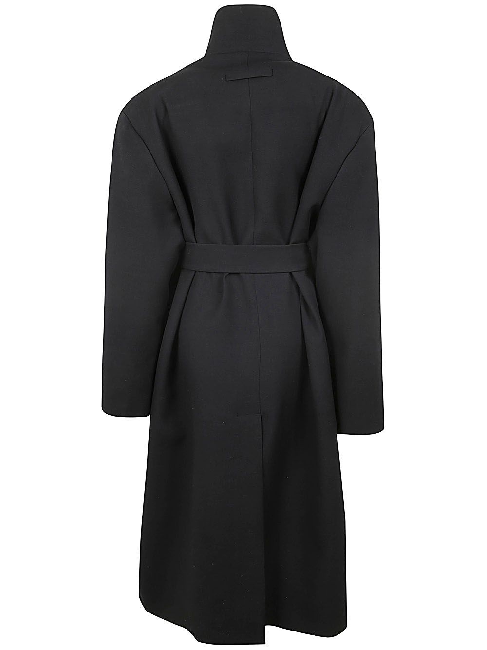 STAND COLLAR RELAXED OVERCOAT - 2