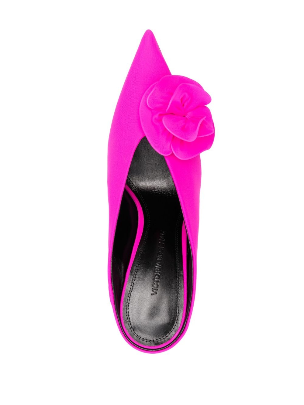 floral-applique detail 100mm mules - 4