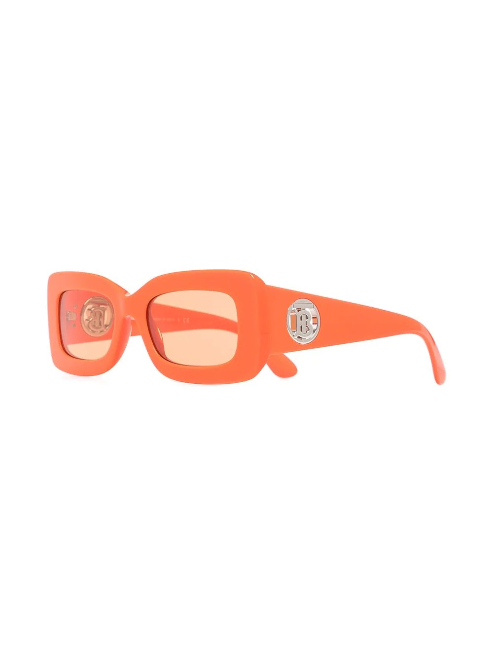 logo-plaque tinted sunglasses - 2