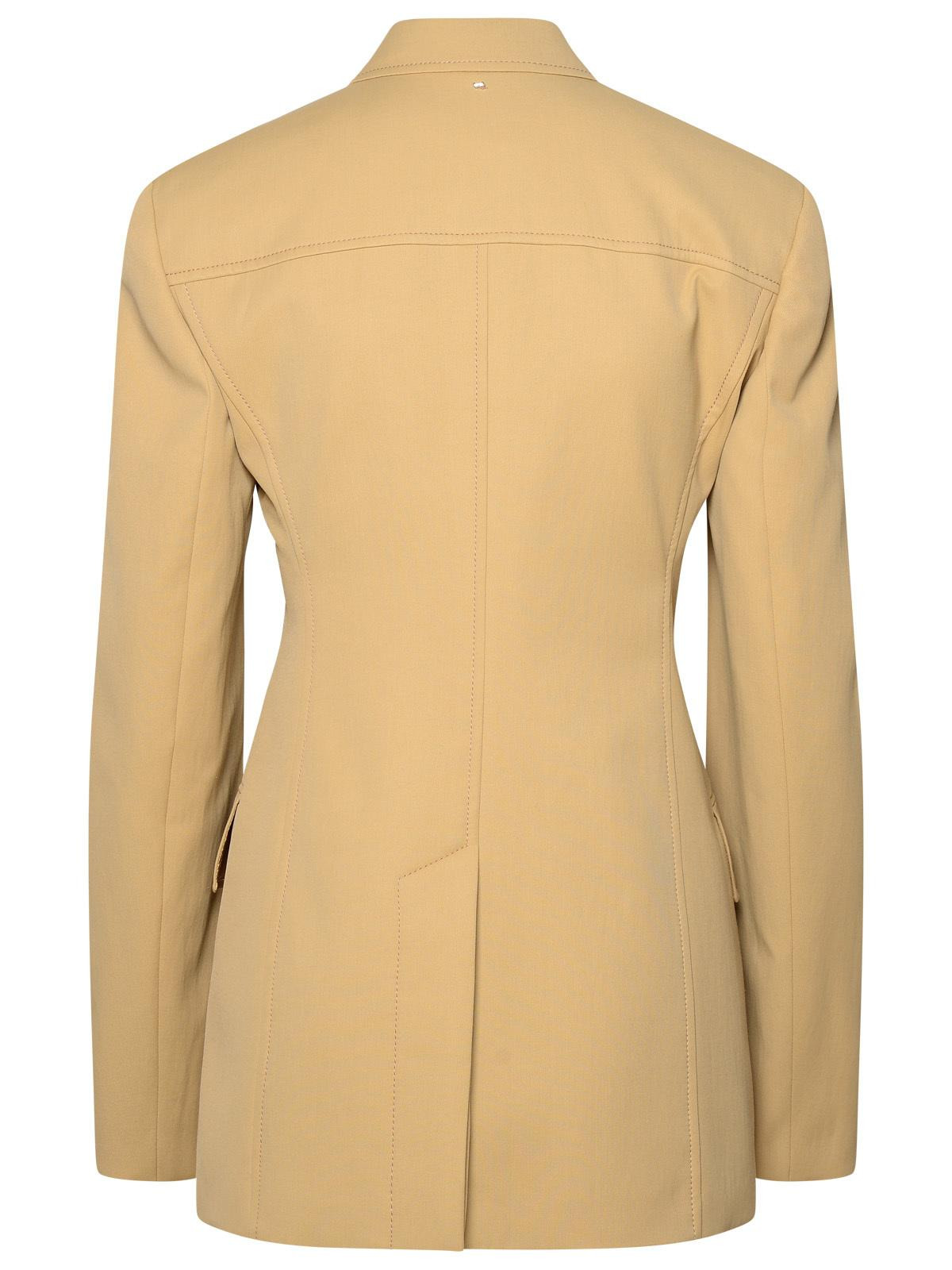 Sportmax Beige Cotton Blend Blazer Women - 3