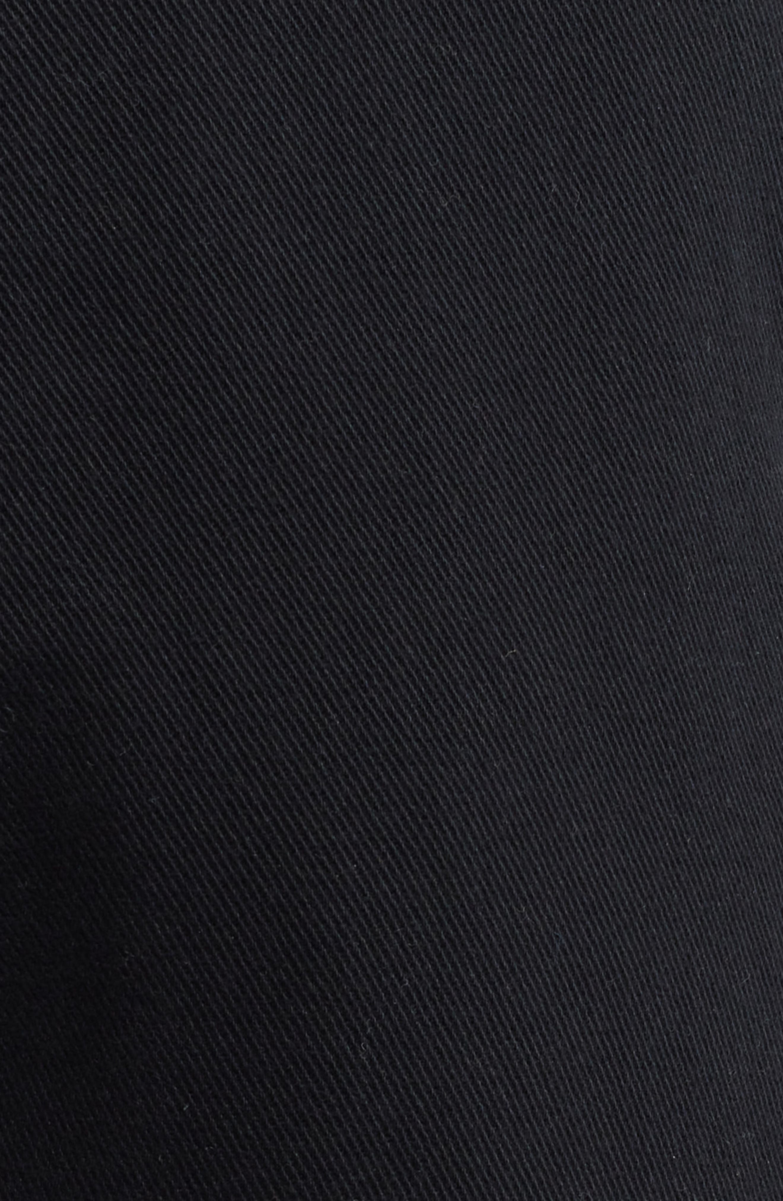 HUGO Zeebo Flat Front Cotton Twill Chinos in Black at Nordstrom - 6