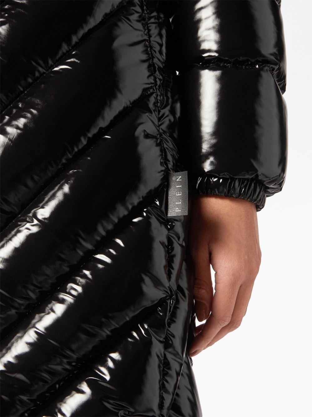 padded down hooded coat - 6